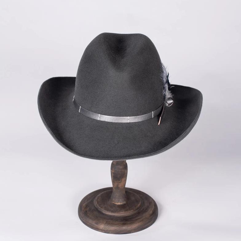 Charcoal Cowboy Hat | Susan Carrolan Millinery