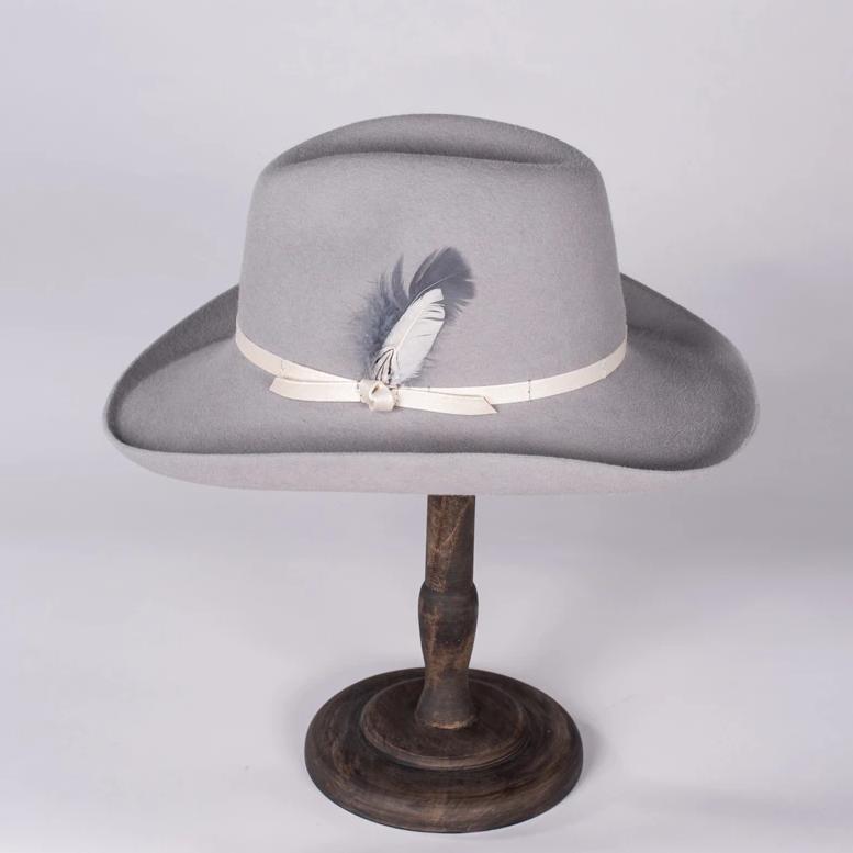 Light Grey Cowboy Hat | Susan Carrolan Millinery