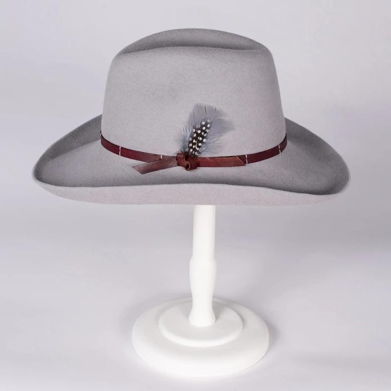 Light Grey Cowboy Hat | Susan Carrolan Millinery