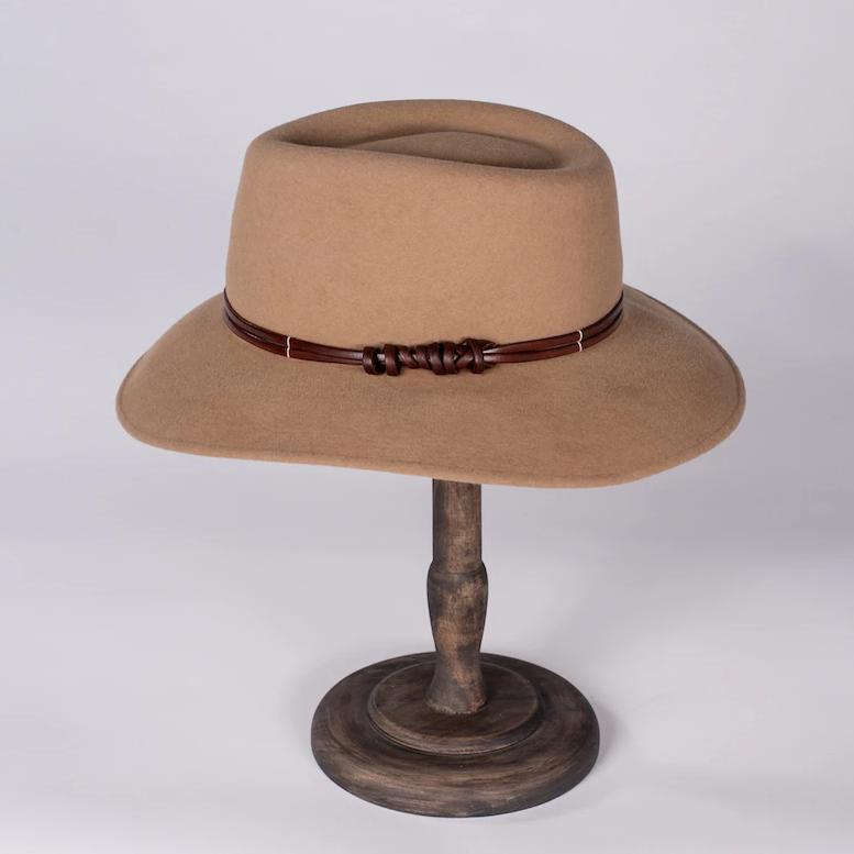 Emerson Camel Felt Fedora | Susan Carrolan Millinery