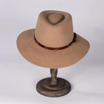 Emerson Camel Felt Fedora | Susan Carrolan Millinery